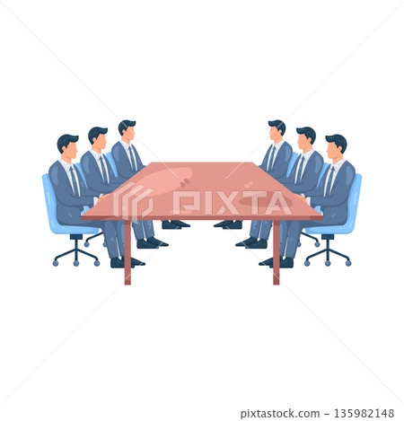 Illustration of meeting  135982148