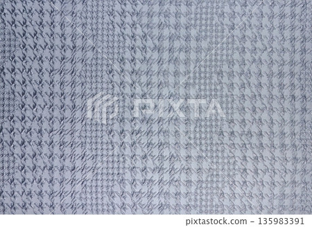 3D Textured Silver Houndstooth Fabric Macro 3D Textured Silver Houndstooth Fabric Macro 135983391