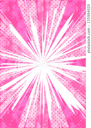 New Year's American comic book style background (vertical) watercolor style processing New Year's American comic book style background (vertical) watercolor style processing 135984020