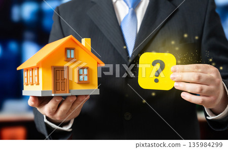 What you need to know about building a house. Questions about choosing a home design. Construction planning guide, architectural decisions and cost awareness for future homeowners 135984299