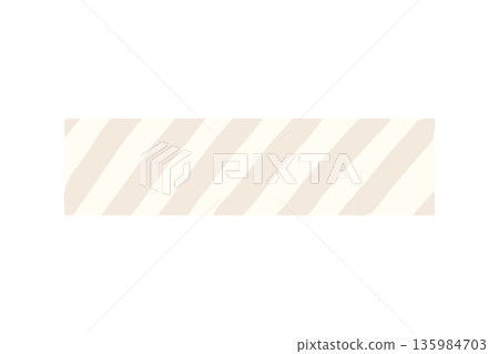 Beige masking tape style diagonal stripe background illustration 135984703