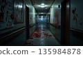 horror corridor in tunnel interior 135984878