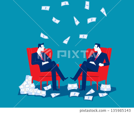 Investment. Business success or conversations about finances 135985143