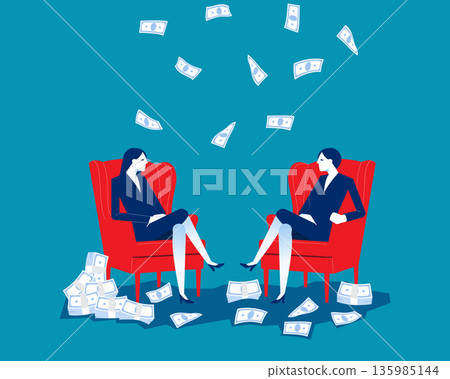 Investment. Business success or conversations about finances 135985144