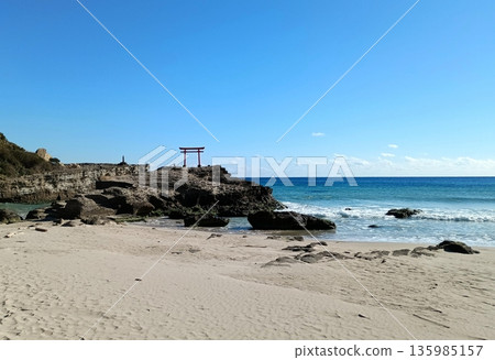 早春時節太平洋的風和色彩 135985157