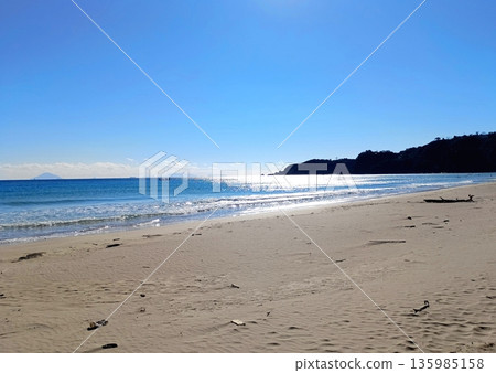 早春時節太平洋的風和色彩 135985158