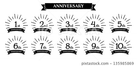 手寫旭日週年紀念1-10週年單色套裝 手寫旭日週年紀念1-10週年單色套裝 135985869