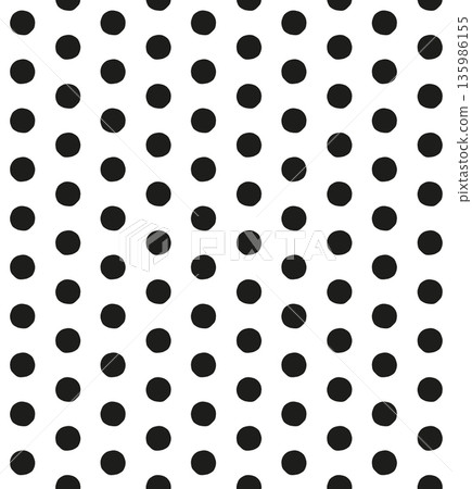 Vector seamless pattern of hand drawn circles 135986155