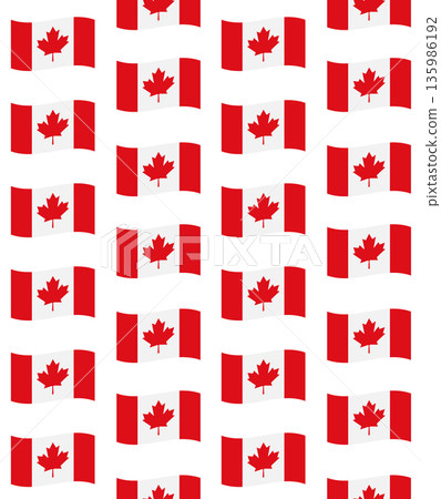 Vector seamless pattern of flat Canada flag Vector seamless pattern of flat Canada flag 135986192