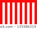 A red and white curtain background for Japanese celebrations. 135986319