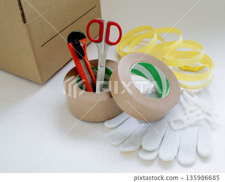 包裝材料、包裝膠帶、包裝帶、紙箱 135986685