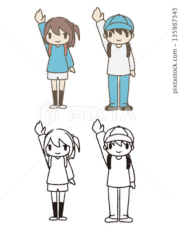 小學學生愛撫手 小學學生愛撫手 135987345