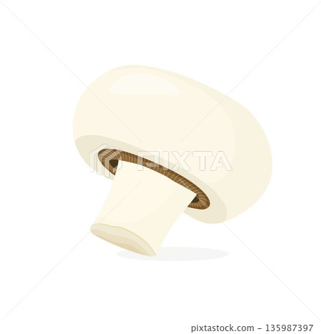 brown cap with cap icon, cartoon style 135987397