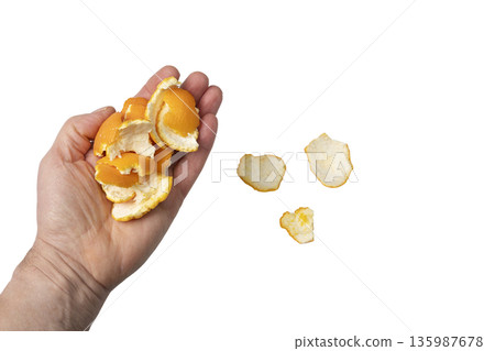some orange peels some orange peels 135987678