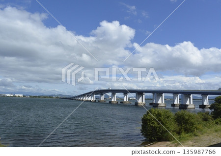 夏日琵琶湖大橋 夏日琵琶湖大橋 135987766