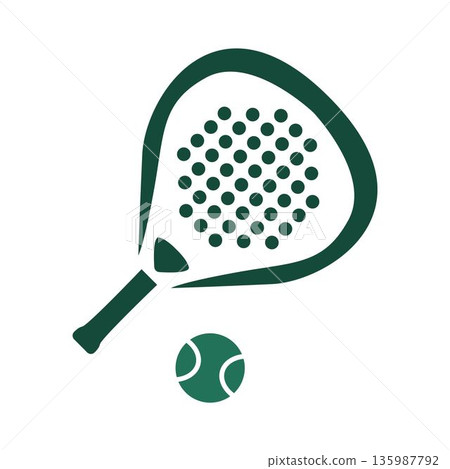 Padel logo icon design 135987792