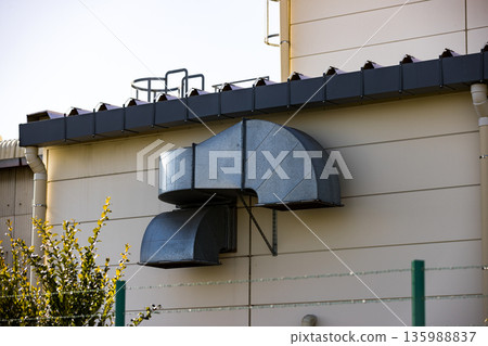 Factory equipment exhaust duct 135988837