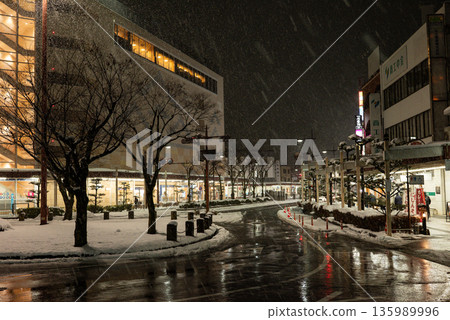 Snowy Hikone Station Snowy Hikone Station 135989996