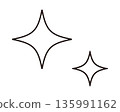 簡單的星星插圖，閃亮的圖標 135991162