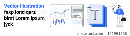 Business strategy, data analytics, information processing, document management, report generation, creative ideas. Charts and documents paired with a professional. Data analytics and business Business strategy, data analytics, information processing, document management, report generation, creative ideas. Charts and documents paired with a professional. Data analytics and business 135991298