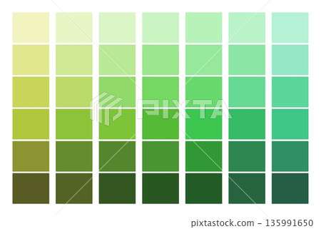 Green color palette 135991650
