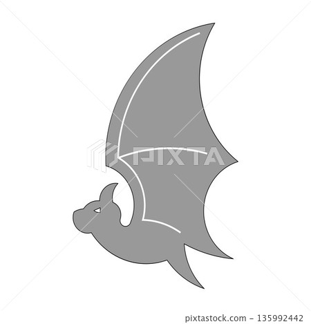 flat icon bat illustration design trendy flat icon bat illustration design trendy 135992442