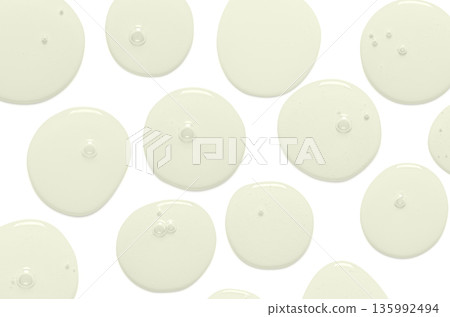 A sample of body serum or moisturizing gel or micellar water. Isolated on white A sample of body serum or moisturizing gel or micellar water. Isolated on white 135992494