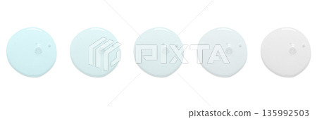 Cosmetic product for skin care. Shower gel or serum or moisturizer. Isolated on white. Cosmetic product for skin care. Shower gel or serum or moisturizer. Isolated on white. 135992503