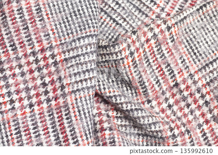 tweed woolen fabric texture background 135992610
