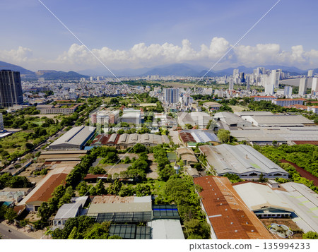 A small town in Asia. A small town in Asia. 135994233