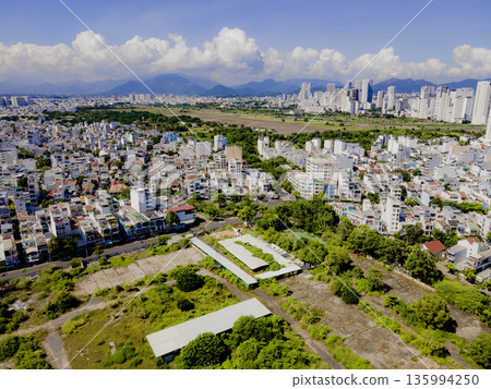 A small town in Asia. A small town in Asia. 135994250