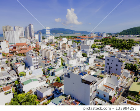A small town in Asia. A small town in Asia. 135994255