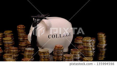 Savings Vessel Symbolizing Importance Of Planning For Student Tuition Costs And Scholarships Savings Vessel Symbolizing Importance Of Planning For Student Tuition Costs And Scholarships 135994598