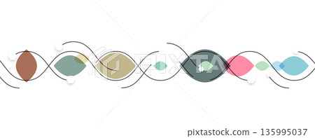 Futuristic science wallpaper, DNA strands, connected neural web Futuristic science wallpaper, DNA strands, connected neural web 135995037