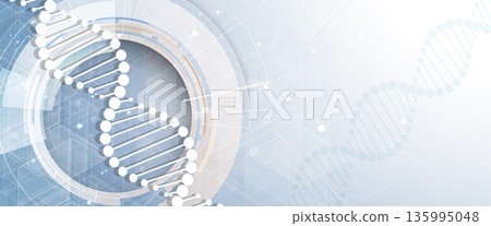 Futuristic science wallpaper, DNA strands, connected neural web Futuristic science wallpaper, DNA strands, connected neural web 135995048