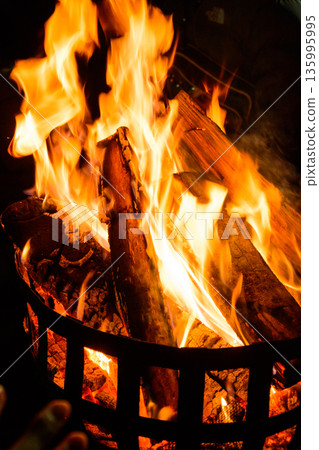 Burning bonfire Burning bonfire 135995995