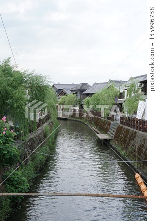 千葉縣香取市佐原的歷史水鄉風貌 千葉縣香取市佐原的歷史水鄉風貌 135996738