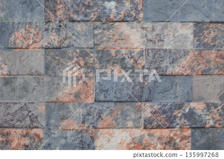 Stone Texture or Background in grey and pink pastel colors. 135997268