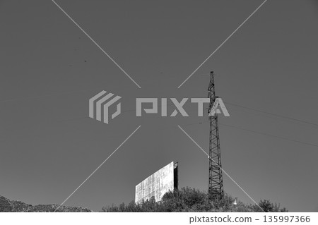 Metal structures along the roads, August 2025 135997366