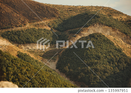 A road for summer travel on a sunny day in August 2025 A road for summer travel on a sunny day in August 2025 135997951