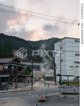 Scenery of Unzen hot spring town 135998323