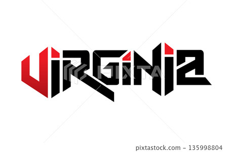Virginia typography design vector, for t-shirt, poster and other uses Virginia typography design vector, for t-shirt, poster and other uses 135998804