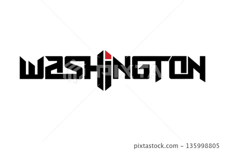 Washington typography design vector, for t-shirt, poster and other uses Washington typography design vector, for t-shirt, poster and other uses 135998805