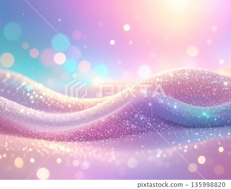 Fantastic sparkling background in pastel colors 135998820