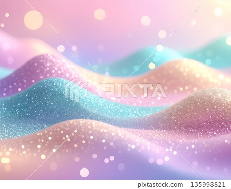 Sparkling abstract art in elegant colors 135998821