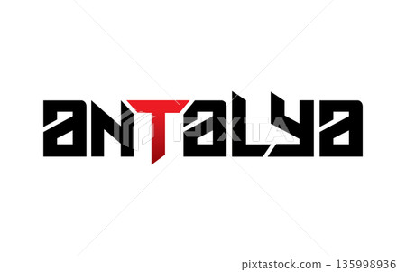 Antalya typography design vector, for t-shirt, poster and other uses Antalya typography design vector, for t-shirt, poster and other uses 135998936