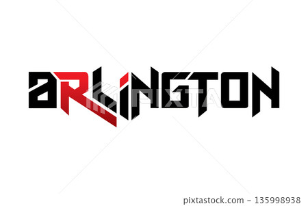 Arlington typography design vector, for t-shirt, poster and other uses Arlington typography design vector, for t-shirt, poster and other uses 135998938