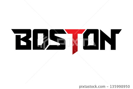 Boston typography design vector, for t-shirt, poster and other uses Boston typography design vector, for t-shirt, poster and other uses 135998950