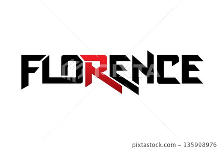 Florence typography design vector, for t-shirt, poster and other uses 135998976