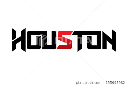 Houston typography design vector, for t-shirt, poster and other uses Houston typography design vector, for t-shirt, poster and other uses 135998982